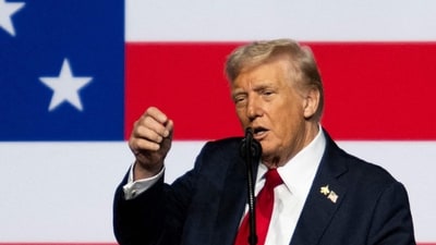 US President Donald Trump addresses senior military officers gathered at the Marine Corps base in Quantico, Virginia, on September 30, 2025. (Jim Watson/AFP) US President Donald Trump addresses senior military officers gathered at the Marine Corps base in Quantico, Virginia, on September 30, 2025. (Jim Watson/AFP)