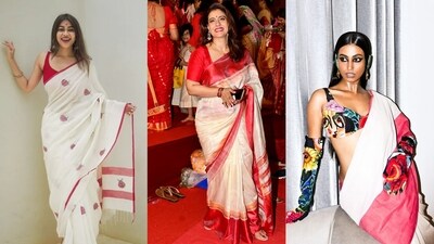 Durga Pujo special: The significance of the iconic laal paar saree Durga Pujo special: The significance of the iconic laal paar saree