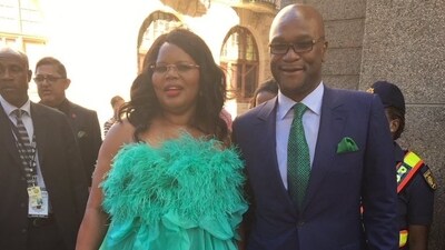 Nathi Mthethwa and his wife Philisiwe Buthelezi Nathi Mthethwa and his wife Philisiwe Buthelezi