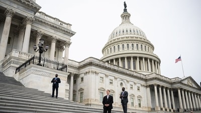 The US is hurtling toward a government shutdown, with Democrats and Republicans seemingly no closer to agreeing on a plan to fund federal operations and both sides blaming each other for the stalemate. (Bloomberg) The US is hurtling toward a government shutdown, with Democrats and Republicans seemingly no closer to agreeing on a plan to fund federal operations and both sides blaming each other for the stalemate. (Bloomberg)