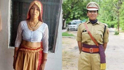 A woman shared how she rose from daily chores and struggles to become a police officer. (Instagram/anjuyadav_dsp) A woman shared how she rose from daily chores and struggles to become a police officer. (Instagram/anjuyadav_dsp)