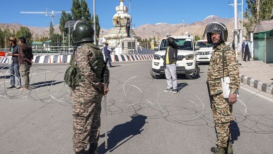 Visuals showed empty streets, minimal vehicle movement, and a heavy presence of security personnel. (PTI)