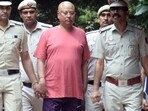Self-styled 'godman' Swami Chaitanyananda Saraswati arrested by Delhi Police in connection with an alleged sexual harassment case, at Vasant Kunj in New Delhi, 