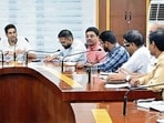 MC Commissioner Aaditya Dachalwal chairing a meeting with members of different markets associations at MC Zone D office in Ludhiana on Tuesday. MC Commissioner Aaditya Dachalwal chairing a meeting with members of different markets associations at MC Zone D office in Ludhiana on Tuesday.