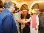 Punjab chief minister Bhagwant Mann led the delegation during the road show. (HT) Punjab chief minister Bhagwant Mann led the delegation during the road show. (HT)