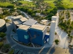 The building has been designed by Delhi- based architect Martand Khosla. It mirrors a sketch made by Husain during his final years.