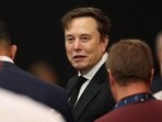 Tesla CEO Elon Musk attends the public memorial service for right-wing activist Charlie Kirk at State Farm Stadium in Glendale, Arizona, on September 21, 2025. (Photo by Patrick T. Fallon / AFP)(AFP)