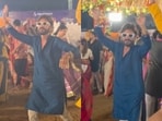 A man stole the show online with his spirited Garba moves.