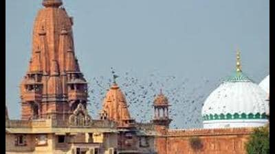 A view of the Krishna Janmasthan Temple Complex and Shahi Eidgah Mosque in Mathura. (File)