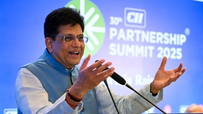 Union Minister for Commerce and Industry Piyush Goyal speaks during an event. (ANI File)