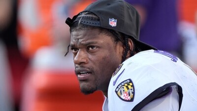 Baltimore Ravens quarterback Lamar Jackson sits on the bench after being replaced by Cooper Rush (AP) Baltimore Ravens quarterback Lamar Jackson sits on the bench after being replaced by Cooper Rush (AP)