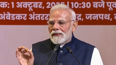 Prime Minister Narendra Modi during the centenary celebrations of the Rashtriya Swayamsevak Sangh (RSS) (@NarendraModi/YT) Prime Minister Narendra Modi during the centenary celebrations of the Rashtriya Swayamsevak Sangh (RSS) (@NarendraModi/YT)