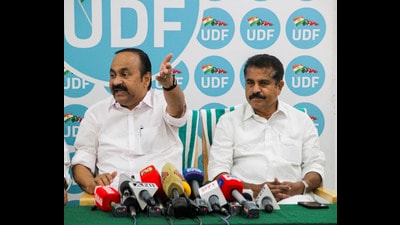 Satheesan claimed that the fraud has led to a loss of ₹200 crore in GST for the State treasury. (PTI) Satheesan claimed that the fraud has led to a loss of ₹200 crore in GST for the State treasury. (PTI)