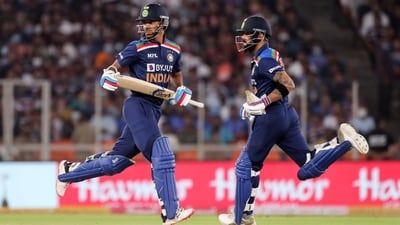 Shikhar Dhawan and Virat Kohli shared great camaraderie both on and off the field. (AP) Shikhar Dhawan and Virat Kohli shared great camaraderie both on and off the field. (AP)
