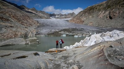 Switzerland's glaciers, which are disproportionately impacted by climate change, have shed a quarter of their mass in the past decade alone. (AFP) Switzerland's glaciers, which are disproportionately impacted by climate change, have shed a quarter of their mass in the past decade alone. (AFP)