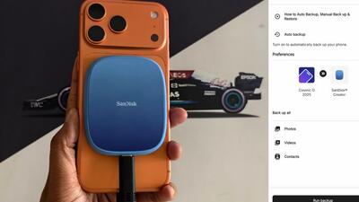 The SanDisk Creator Phone SSD works with USB 3.2 Gen 2, and sequential read speeds rated at1000 MB/s. (HT photo | Vishal Mathur) The SanDisk Creator Phone SSD works with USB 3.2 Gen 2, and sequential read speeds rated at1000 MB/s. (HT photo | Vishal Mathur)