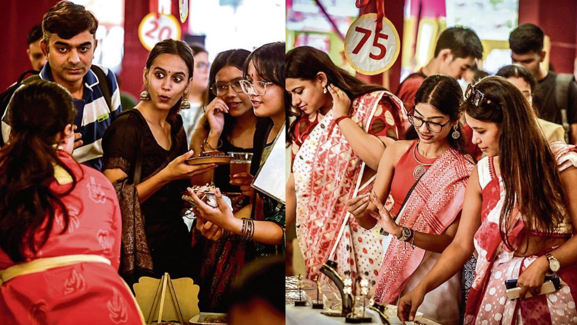 The Anando Mela at CR Park’s Kalibari Mandir Durga Puja pandal buzzes with activity as visitors indulge in food and shopping. The Anando Mela at CR Park’s Kalibari Mandir Durga Puja pandal buzzes with activity as visitors indulge in food and shopping.