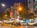 The Colaba Causeway in Mumbai. The Colaba Causeway in Mumbai.