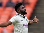 India's Mohammed Siraj picked up 4/40 against West Indies on the first day of the first Test match in Ahmedabad. (AP) India's Mohammed Siraj picked up 4/40 against West Indies on the first day of the first Test match in Ahmedabad. (AP)