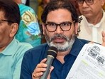 Jan Suraaj founder and political strategist Prashant Kishor addresses a press conference in Patna. (ANI)