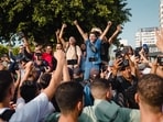 People protest against corruption and calling for healthcare and education reform, in Casablanca, Morocco, Thursday, Oct. 2, 2025. (AP Photo) People protest against corruption and calling for healthcare and education reform, in Casablanca, Morocco, Thursday, Oct. 2, 2025. (AP Photo)