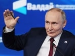 Russia's President Vladimir Putin speaks during the Valdai Discussion Club annual international conference in Sochi, Russia, October 2, 2025. 