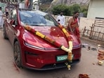 Dr Praveen Koduru purchased a Tesla Model Y in Ultra Red. Dr Praveen Koduru purchased a Tesla Model Y in Ultra Red.