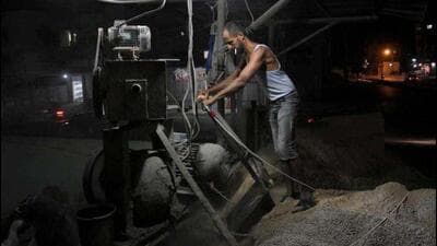 A worker at a cement factory. (AFP File Photo) A worker at a cement factory. (AFP File Photo)
