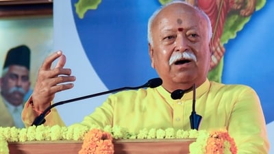 RSS chief Mohan Bhagwat in Nagpur. (ANI file) RSS chief Mohan Bhagwat in Nagpur. (ANI file)