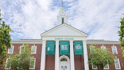 Babson College in Massachusetts outranks Harvard and Yale in WSJ's list of the best American colleges. Babson College in Massachusetts outranks Harvard and Yale in WSJ's list of the best American colleges.