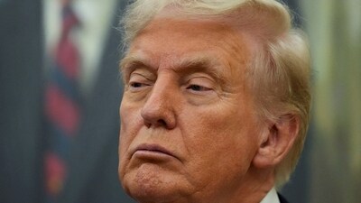 US President Donald Trump looks on, on the day he announces a deal with Pfizer to sell drugs at lower prices. (REUTERS)