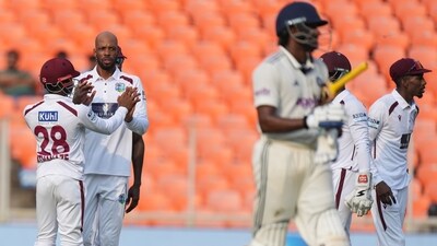 Sai Sudharsan got dismissed for just 7 in first innings of Windies Test. (AP) Sai Sudharsan got dismissed for just 7 in first innings of Windies Test. (AP)