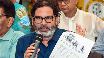 Jan Suraaj founder and political strategist Prashant Kishor addresses a press conference in Patna. (ANI) Jan Suraaj founder and political strategist Prashant Kishor addresses a press conference in Patna. (ANI)