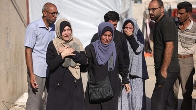 Israel's defence minister issued a final warning for residents in Gaza City to flee south on October 1, as the Palestinian Hamas movement weighed the latest US plan to end the war in the besieged Palestinian territory. (AFP/BASHAR TALEB ) Israel's defence minister issued a final warning for residents in Gaza City to flee south on October 1, as the Palestinian Hamas movement weighed the latest US plan to end the war in the besieged Palestinian territory. (AFP/BASHAR TALEB )