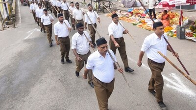 The workers were detained for holding a puja and training session without prior police permission (PTI/Representational) The workers were detained for holding a puja and training session without prior police permission (PTI/Representational)