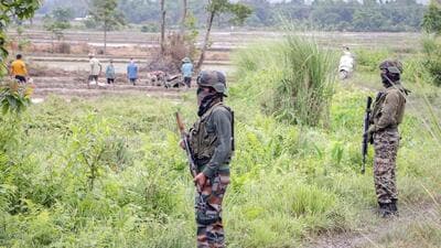 Security personnel deployed in Manipur (Vishma Ahanthem) Security personnel deployed in Manipur (Vishma Ahanthem)