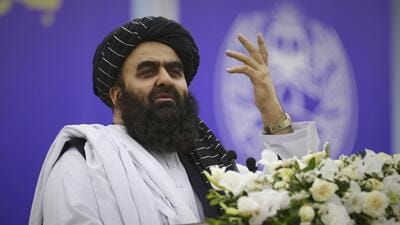 Taliban's foreign minister Amir Khan Muttaqi was unable to visit India in September after he could not secure the waiver on the travel ban (AP) Taliban's foreign minister Amir Khan Muttaqi was unable to visit India in September after he could not secure the waiver on the travel ban (AP)