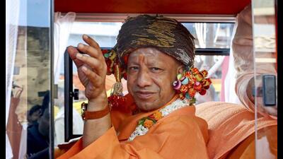 UP chief minister Yogi Adityanath leading the Vijay Shobha Yatra organised on Vijayadashami in Gorakhpur on October 2. (Agency) UP chief minister Yogi Adityanath leading the Vijay Shobha Yatra organised on Vijayadashami in Gorakhpur on October 2. (Agency)