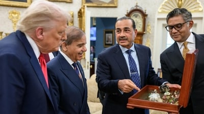 Pakistani senator Aimal Wali Khan equated Asim Munir presenting rare earth minerals to Donald Trump to an “elite designer shop", (@AimalWali/X) Pakistani senator Aimal Wali Khan equated Asim Munir presenting rare earth minerals to Donald Trump to an “elite designer shop", (@AimalWali/X)