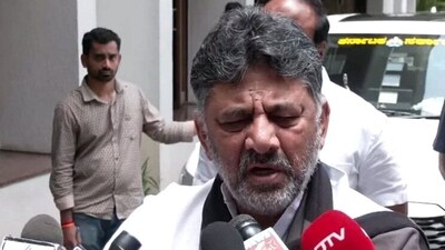 Karnataka deputy chief minister DK Shivakumar faces backlash for his comment over poor road conditions in Bengaluru. (ANI) Karnataka deputy chief minister DK Shivakumar faces backlash for his comment over poor road conditions in Bengaluru. (ANI)