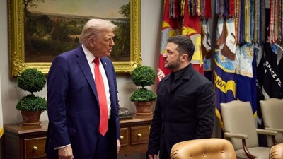 Ukrainian leader Volodymyr Zelensky last week revealed that he asked President Donald Trump for Tomahawks during a meeting. (AFP) Ukrainian leader Volodymyr Zelensky last week revealed that he asked President Donald Trump for Tomahawks during a meeting. (AFP)
