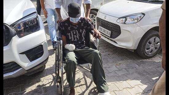Gurpreet Singh, 19, after a court hearing in Bathinda. (PTI file)