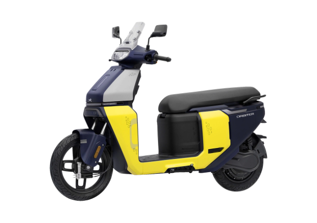TVS Orbiter comes with a top speed of 68 kmph and is the most affordable electric scooter in brand's lineup. TVS Orbiter comes with a top speed of 68 kmph and is the most affordable electric scooter in brand's lineup.