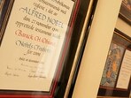 FILE PHOTO: The Nobel Peace Prize diploma for former U.S. president, Barack Obama, hangs on a wall with other diplomas in the Norwegian Nobel Institute in Oslo, Norway (REUTERS) FILE PHOTO: The Nobel Peace Prize diploma for former U.S. president, Barack Obama, hangs on a wall with other diplomas in the Norwegian Nobel Institute in Oslo, Norway (REUTERS)