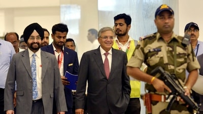 Patna: Chief Election Commissioner (CEC) Gyanesh Kumar arrives at Jay Prakash Narayan Airport, ahead of Bihar Assembly Elections, in Patna on Friday. (ANI Photo) (Aftab Alam) Patna: Chief Election Commissioner (CEC) Gyanesh Kumar arrives at Jay Prakash Narayan Airport, ahead of Bihar Assembly Elections, in Patna on Friday. (ANI Photo) (Aftab Alam)