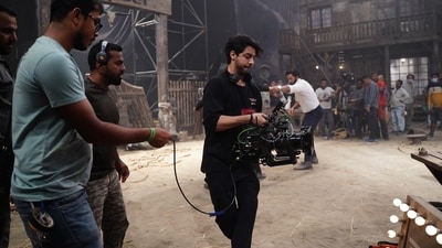 Aryan Khan on the sets of The Ba***ds of Bollywood (Netflix)