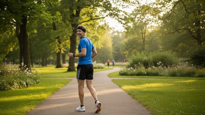 Incorporating backward walking into fitness routines benefits knee strength. (Image created by Google Gemini) Incorporating backward walking into fitness routines benefits knee strength. (Image created by Google Gemini)