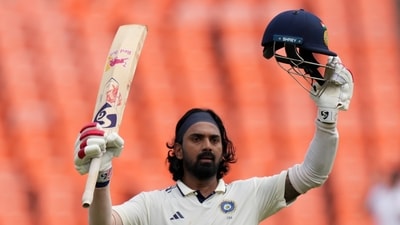 For KL Rahul, it was his 11th Test century. (AP) For KL Rahul, it was his 11th Test century. (AP)