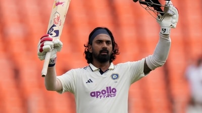 KL Rahul scored a fine century in the first innings of Ahmedabad Test. (AP) KL Rahul scored a fine century in the first innings of Ahmedabad Test. (AP)