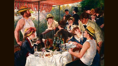 Luncheon of the Boating Party; 1881, by the French impressionist Pierre-Auguste Renoir. Who gets to decide how one's time is spent? That has always been a measure of privilege. (Google Arts & Culture) Luncheon of the Boating Party; 1881, by the French impressionist Pierre-Auguste Renoir. Who gets to decide how one's time is spent? That has always been a measure of privilege. (Google Arts & Culture)